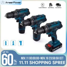 New Style 21V 16.8V 12V Electric Cordless Screwdriver 3 Functions Wireless Impact Drill Mini Lithium Battery Charging Hand Drill