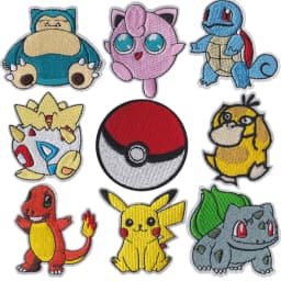 Cloth Patch Pikachu Clothes Stickers Sew on Embroidery Patches Applique Iron on Clothing Cartoon DIY Garment Decor