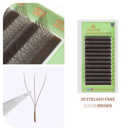 GLAMLASH W Shape Bloom 3D Premade Volume Fans Eyelash Extensions C/D/L/LU/M Natural Soft Light Individual YY Lashes Full Dense
