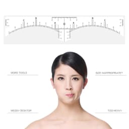 50PCS Disposable Eyebrow Ruler Sticker Adhesive Microblading Eyebrow Tattoo Brow Styling Mapping Guide Permanent Makeup Tool