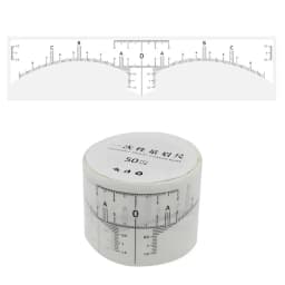 50PCS Disposable Eyebrow Ruler Sticker Adhesive Microblading Eyebrow Tattoo Brow Styling Mapping Guide Permanent Makeup Tool