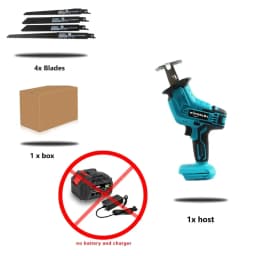 Cordless Reciprocating Saw 18V Adjustable Speed Chainsaw Wood Metal PVC Pipe Cutting Reciprocating Saw Power Tool By WOYOFADA
