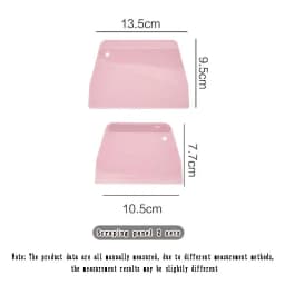 2pc Plastic Cake Cream Spatula Dough Butter Batter Scraper Baking Tools For Home Baking Cutting Tools Kitchen Gadgets