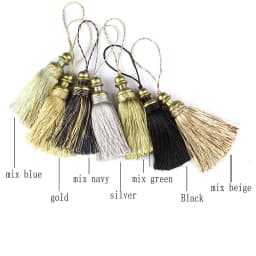 1PC Hanging Rope Silk Tassels Fringe Sewing Tassel Trim Key Tassels For DIY Embellish Curtain Accessories