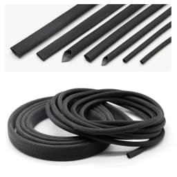 White/Black 600 Deg.C Fiberglass Tube 1mm ~ 40mm High Temperature Chemical Glass Fiber Braided Sleeve Soft Wire Pipe Protector