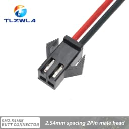 10PCS JST SM 2/3/4/5/6Pins 2.54MM Plug Male to Female Wire Connector cable pigtail Plug LED Connecting line 20cm Long