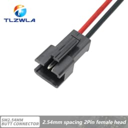 10PCS JST SM 2/3/4/5/6Pins 2.54MM Plug Male to Female Wire Connector cable pigtail Plug LED Connecting line 20cm Long