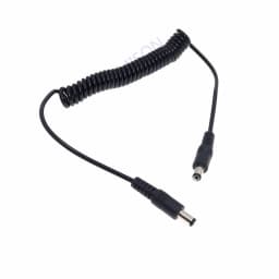 DC 5.5*2.1mm Male to 5.5*2.1mm Male Power Retractable Cord 1.5m Power Adapter DC Jack Plug 5.5mmx2.1mm Cable With Spring