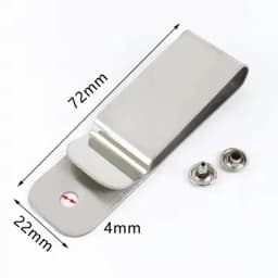 5/10/20Pcs Meetee 56x25mm Double Holes Metal Spring Belt Holster Sheath Clip Clasp Buckles Accessories with 8mm Cap Studs Screws