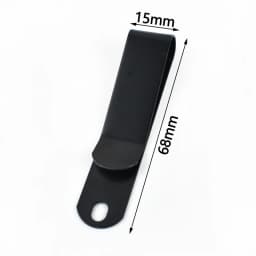5/10/20Pcs Meetee 56x25mm Double Holes Metal Spring Belt Holster Sheath Clip Clasp Buckles Accessories with 8mm Cap Studs Screws