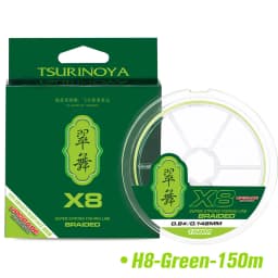TSURINOYA 300M 150M 100M 8 Weaves PE Fishing Line H8 Ultra-long Casting 8 Strand Braided Smooth Multifilament Line 14-50LB