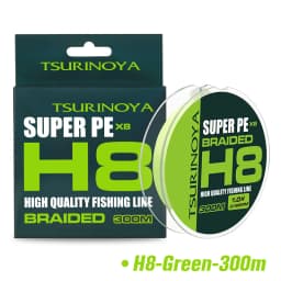 TSURINOYA 300M 150M 100M 8 Weaves PE Fishing Line H8 Ultra-long Casting 8 Strand Braided Smooth Multifilament Line 14-50LB