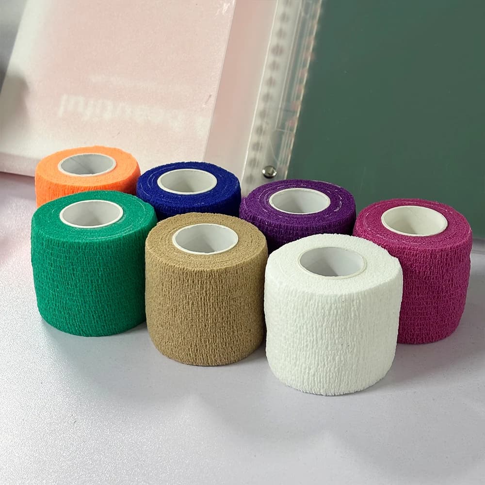 1 Roll 4.5m Blue Waterproof Bandage First Aid Kit Security Self-Adhesive Elastic Bandage Emergency Survival Kit
