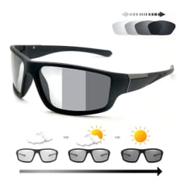 Men Photochromic Sunglasses Cycling Matte Black Sports Goggles Women Color Changing Polarized Bicycle Riding 2026 Sun Glasses