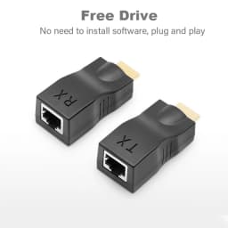 Video Extender HD to RJ45 4K 3D HDTV 1.4 Up to 30M Extension to RJ45 Over Cat 5E/6 Network LAN Ethernet Adapter