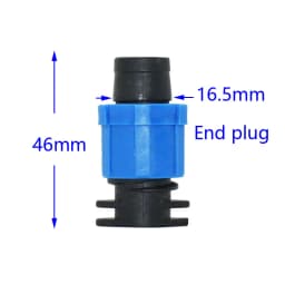 5pcs 16mm Irrigation Drip Tape Connectors Tee Elbow End Plug Repair Connector Agricultural Water Saving Irrigation Hose Joint