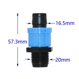 5pcs 16mm Irrigation Drip Tape Connectors Tee Elbow End Plug Repair Connector Agricultural Water Saving Irrigation Hose Joint