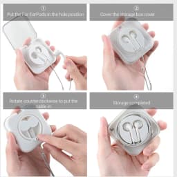 PZOZ For Apple watch charger cable storage box wired earphones Headphone c to type c Macbook cable management organizer Case