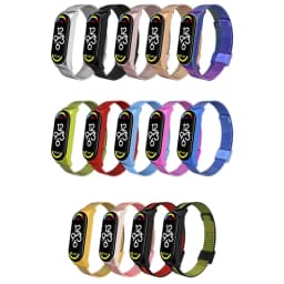 Metal Strap bracelet for Xiaomi mi band 7 6 5 3 4 strap Stainless Steel MiBand 4 Smart Wrist Strap for xiao mi miband 4 3 straps