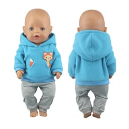 2023 New Cute Frog Suits Fit For 43cm Baby Doll 17 Inch Reborn Baby Doll Clothes