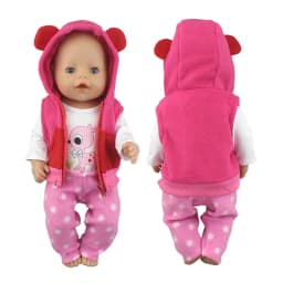 2023 New Cute Frog Suits Fit For 43cm Baby Doll 17 Inch Reborn Baby Doll Clothes