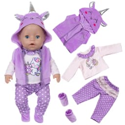 2023 New Cute Frog Suits Fit For 43cm Baby Doll 17 Inch Reborn Baby Doll Clothes