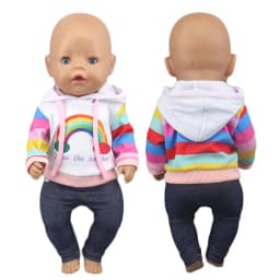 2023 New Cute Frog Suits Fit For 43cm Baby Doll 17 Inch Reborn Baby Doll Clothes