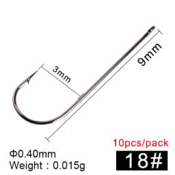 FTK Long Shank Fishing Hook High Carbon Steel Baithook Black Chrome Ringed Marine Sharp Barbed Hook for Fishing Accessories