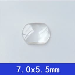 High Quality Sapphire Bubble Magnifier Calendar Lens for Date Window Watch Crystal Glass 7.0x5.5mm/5.5x4.5mm/5.5mm To Choose