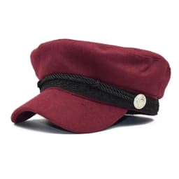 Fashion Women Men Spring Autumn Sailor Black Ladies Beret Top Captain Cap Travel Octagonal Hat