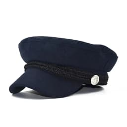 Fashion Women Men Spring Autumn Sailor Black Ladies Beret Top Captain Cap Travel Octagonal Hat
