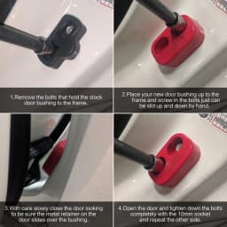 PQY 2pcs Door Lining Bushings Replacement For Mazda NA, NB, NC, ND MX-5 Miata Door Bushings All Miata Generations