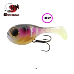 ESFISHING Soft Baits Balloonfish 82mm24g Deraball Pesca Artificial Fishing Lure Tackle for Pike Perch