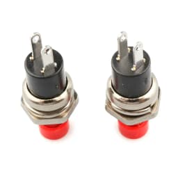 6pcs Small Round Button PBS-110/NO PBS-111/NC 2 Foot Self-resetting No Lock Switch Button Switch 7MM Miniature Color Mixing