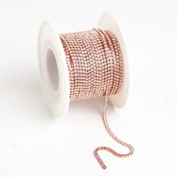 AAA Grade SS4.5-SS18(1.5mm-4.5mm) Clear Crystal AB Dense Rhinestone Cup Chain Sliver/Rose Gold Claw Strass Rhinestone Chain Trim