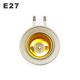 E27 Wall-mount Lamp Holder Converter E27 Switch Lamp Base Round Foot Screw US EU Plug With ON/OFF Button LED Light Male Socket