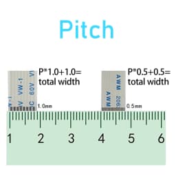5PCS FPC FFC Ribbon Flexible Flat Cable 4/5/6/8/10/12/14/16/18/20/30/40-80Pin Pitch 0.5MM 1.0MM A-Type Wire Length