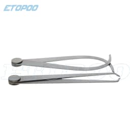 2pcs Calipers 150-450mm Metal Caliper Firm Joint Inside and Outside Caliper Steel Machinist Carving Measurement Tool