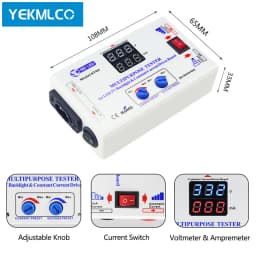 YEKMLCO KT4H 0-330V LED TV Backlight Tester Smart-Fit Manual Voltage Adjustment Constant Current Driver Board Repair LED Bead