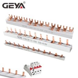 GEYA PIN TYPE Fork Type Copper Busbar for Distribution Box Circuit Breaker MCB 63A Connector Busbar Connection
