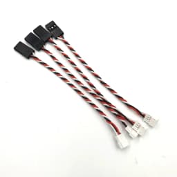 4PCS JST 1.5mm 3Pins Male Female and JR Style for Mini Receiver Servo Wire Plug Converter