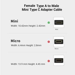 SmallRig Ultra Slim 4K Adapter Cable A to A/C to A /D TO A for BMPCC 4K & 6K/for Sony A7SIII/for Panasonic 3019/3020/3021
