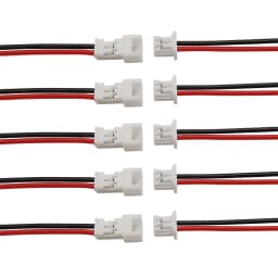 Micro JST1.25 2Pin Wire Connectors Plug Jack Mini JST PH1.25mm 2P Male Female Socket Battery Charging Cable Terminal Length 15CM
