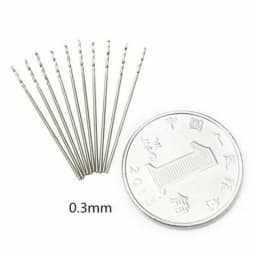 10pcs HSS 0.3mm - 3.5mm Straight Shank Twist Drill Walnut Vajra Bodhi Pearl Bead Punching Machine Smaller