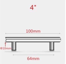 Stainless Steel Handles for Cabinets and Drawers Kitchen Handles Bathroom Cabinets Handles Cabinet Metal Furniture Handles