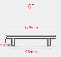 Stainless Steel Handles for Cabinets and Drawers Kitchen Handles Bathroom Cabinets Handles Cabinet Metal Furniture Handles