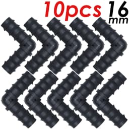 SPRYCLE 10PCS 16mm Couplings Straight Connector Micro Drip Irrigation 1/2'' PE Pipe Tubing Hose Repair Fitting Garden Watering