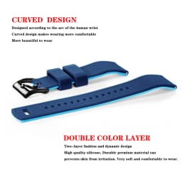 Quick Release Rubber Watch Strap Silicone Watch Band 18mm 20mm 22mm Huawei ,Samsung Galaxy, Garmin, Watch Replacement Watchband
