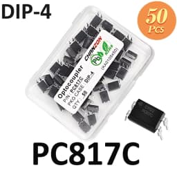 50PCS PC817 PC817C 817 817C EL817 5v Optocoupler FL817C PS817C DIP4 DIP Opto Coupler New and Original Optical Isolation IC Chip