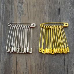 100Pcs Silver Tone Safety Pins Stainless Steel Brooch Jewelry Small Safety Pins Brooch Craft for DIY Sewing Tools Accessories